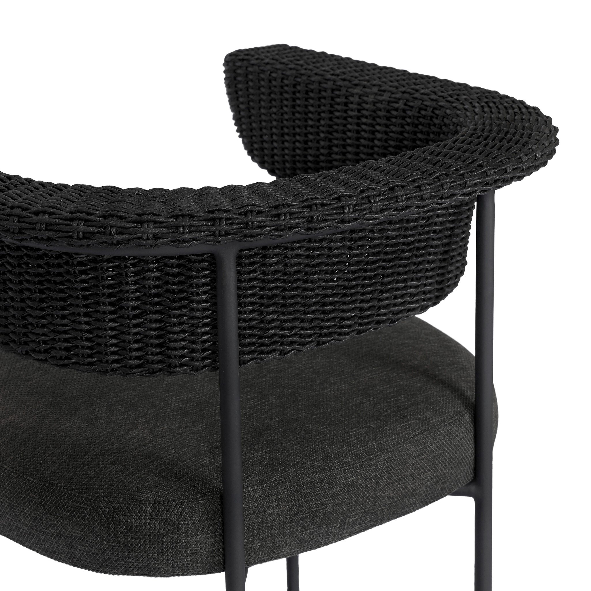 Carrie Outdoor Stool - Ellor Black - Image 10