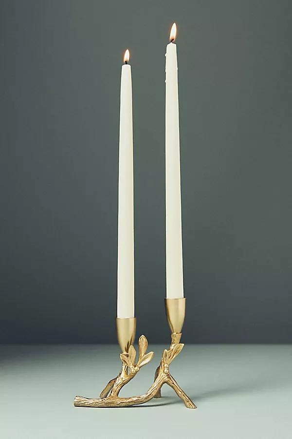 Camille Gilded Metal Candle Holder - Image 0