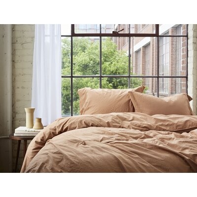 Organic Crinkled Percale 180 Thread Count 100% Cotton Sheet Set - Image 0