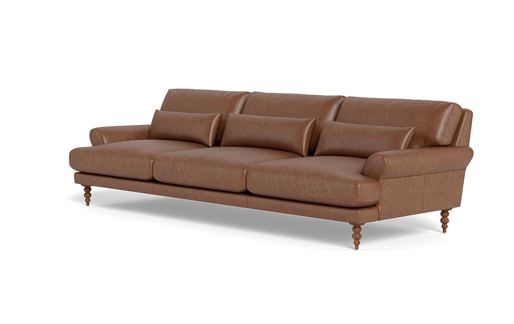 Maxwell Leather 3-Seat Sofa by Apartment Therapy - Image 2