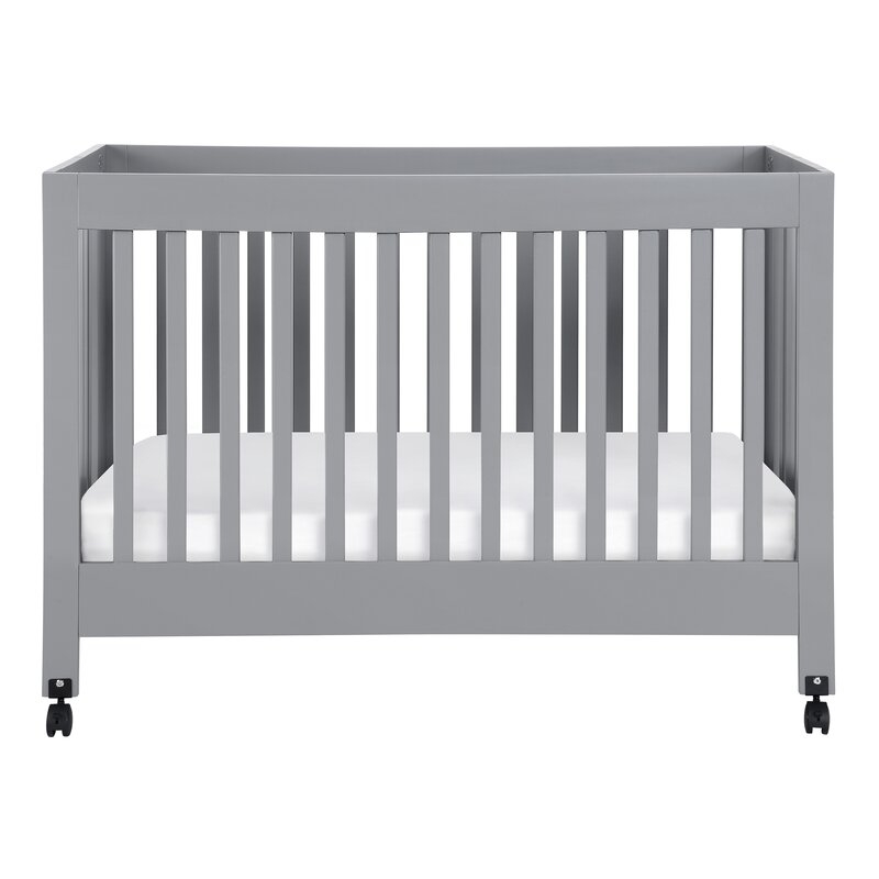 babyletto Maki Folding Portable Crib Color: Gray - Image 0