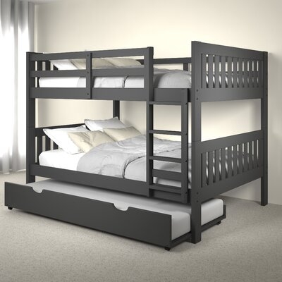 Moraby Bunk Configurations Bed with Mattress and Twin Trundle - Image 0