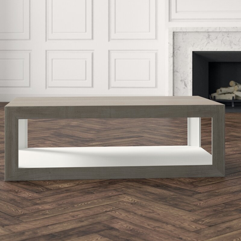 Bernhardt Oldham Floor Shelf Coffee Table with Storage - Image 1