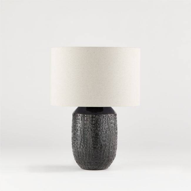 Matilde Table Lamp with Linen Varena Shade - Image 0