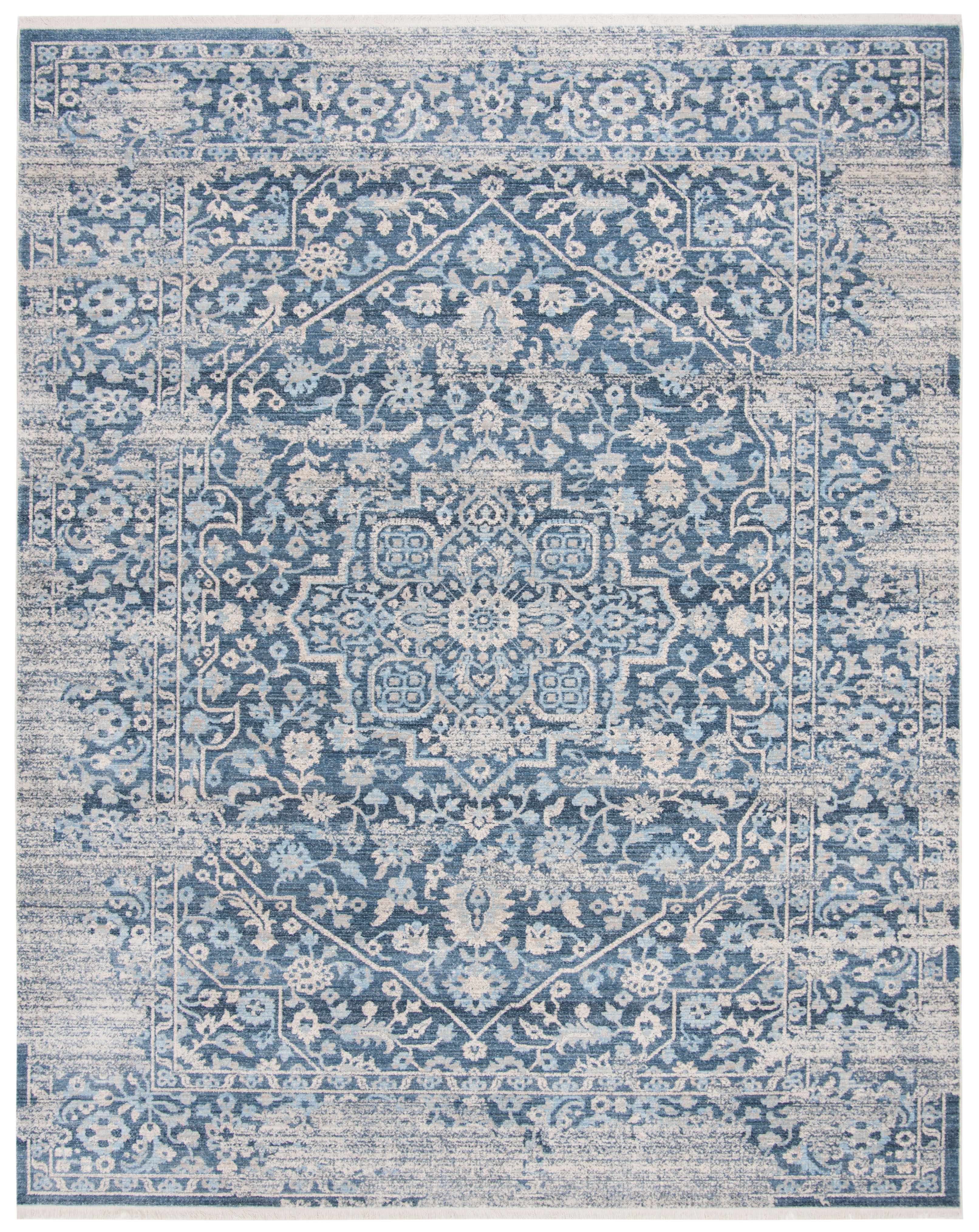 Arlo Home Woven Area Rug, VTP484M, Blue/Ivory,  8' X 10' - Image 0