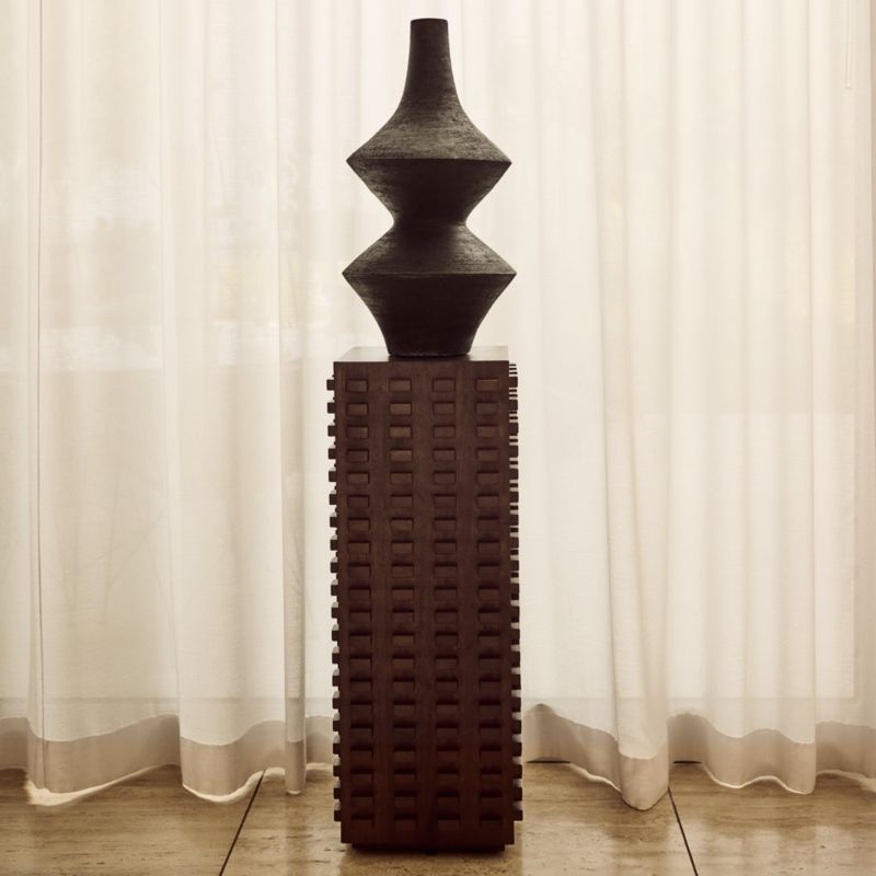 Cabo Black Terracotta Floor Vase - Image 5
