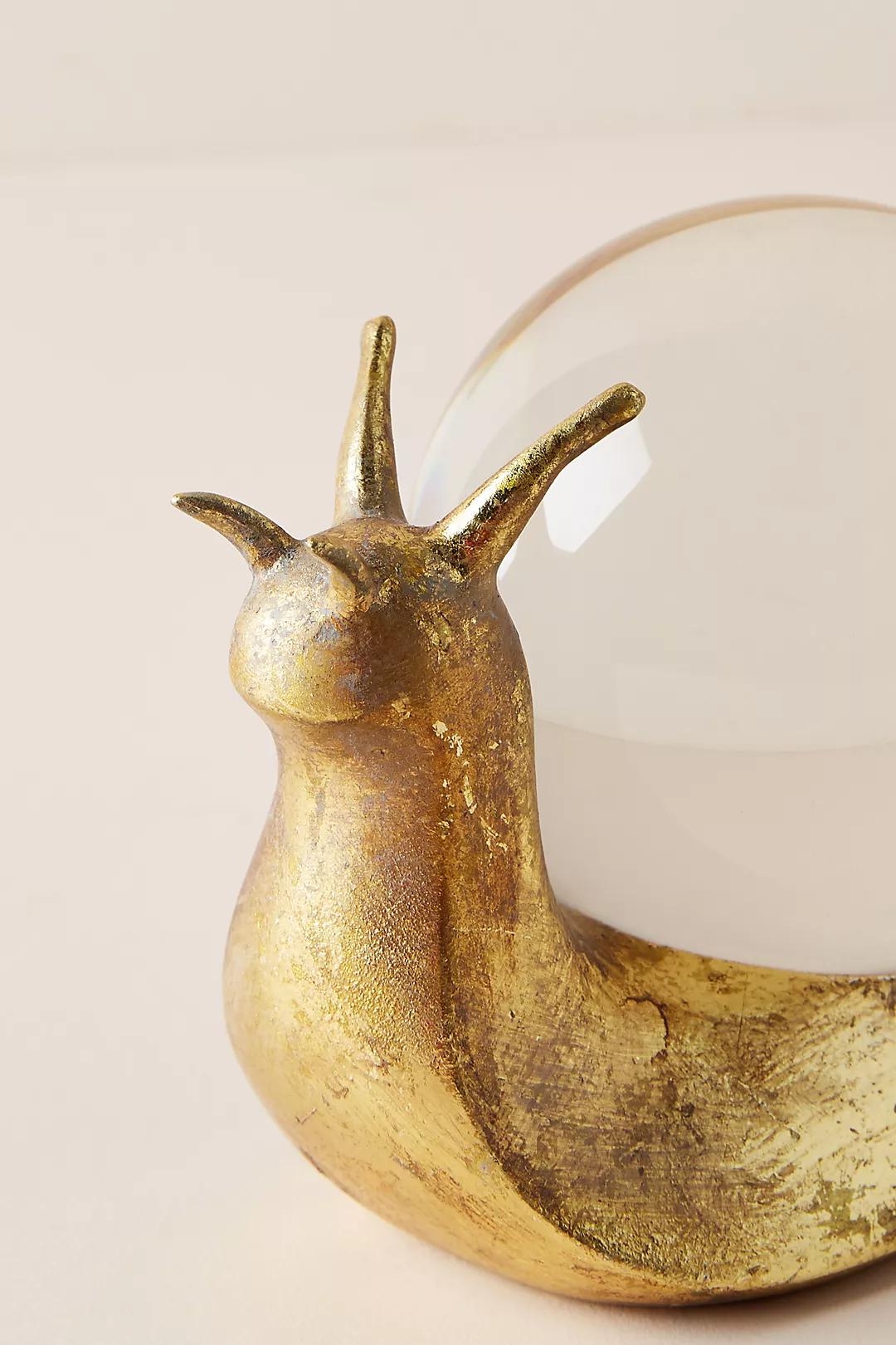 Snail Decorative Object, Gold - Image 1