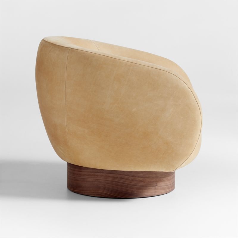 Kessler Leather Swivel Accent Chair - Image 5