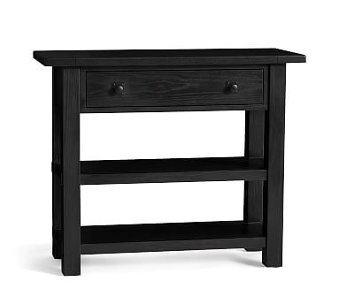 Benchwright Small Space Console Table, Blackened Oak - Image 0