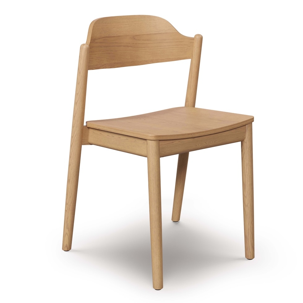 Sylvo Stackable Dining Chair - White Oak - Image 0