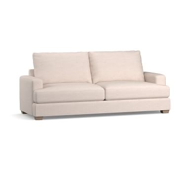 Canyon Square Arm Upholstered Grand Sofa 96", Down Blend Wrapped Cushions, Park Weave Ivory - Image 2
