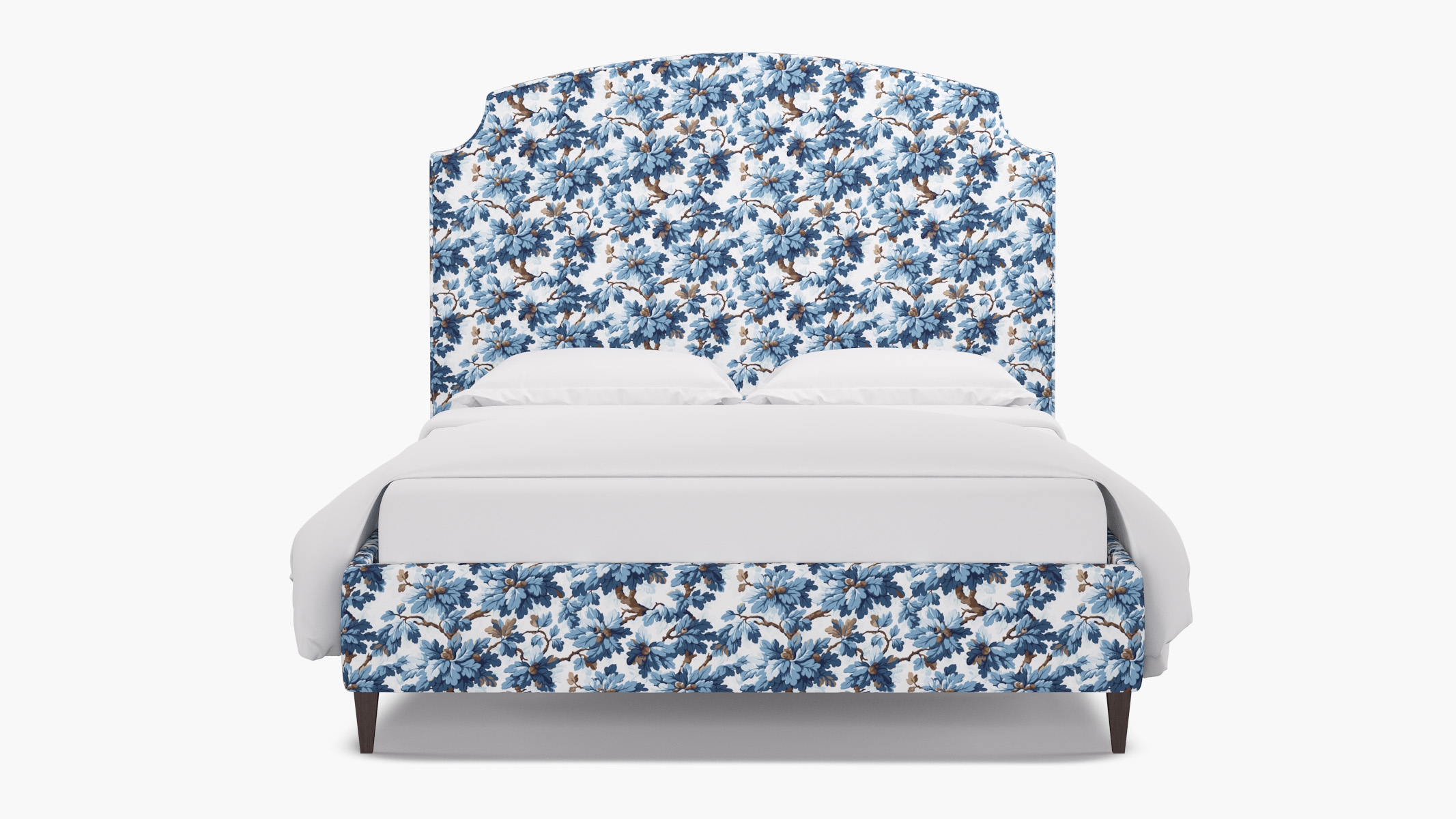 Cove Bed, Delft Woodland, Espresso Square Tapered Leg, Twin - Image 0