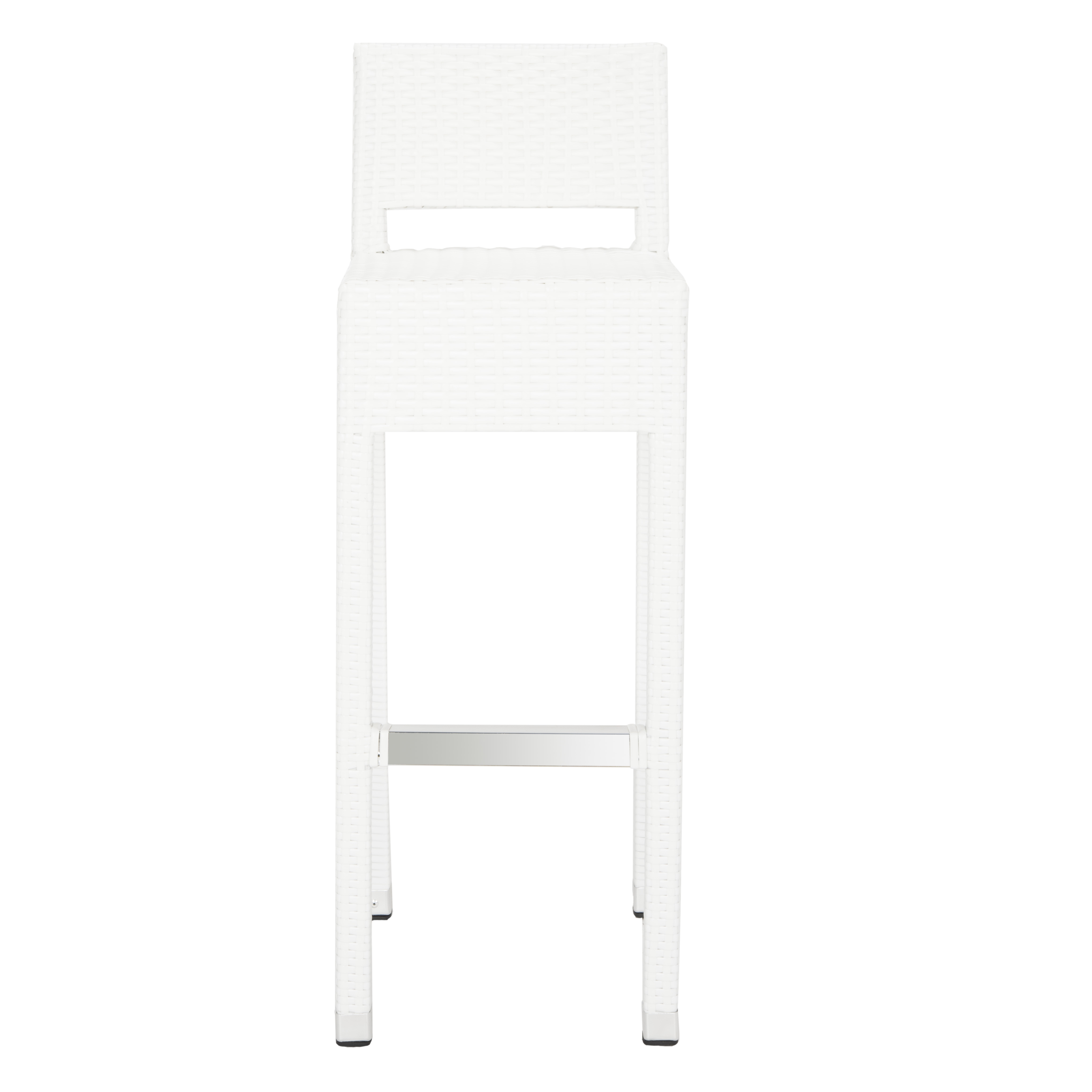 Landry Indoor-Outdoor Bar Stool - White - Safavieh - Image 0