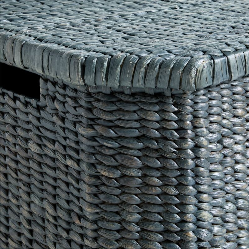 Rudy Rattan Blue Kids Toy Bin by Jake Arnold - Image 1