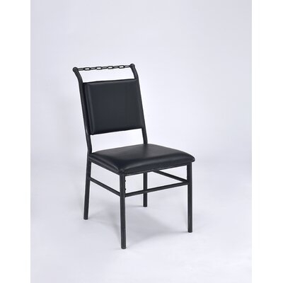 Waymire 25" W Faux Leather Side Chair - Image 0