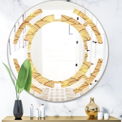 Clouds in The Sky Space Modern & Contemporary Frameless Wall Mirror - Image 0