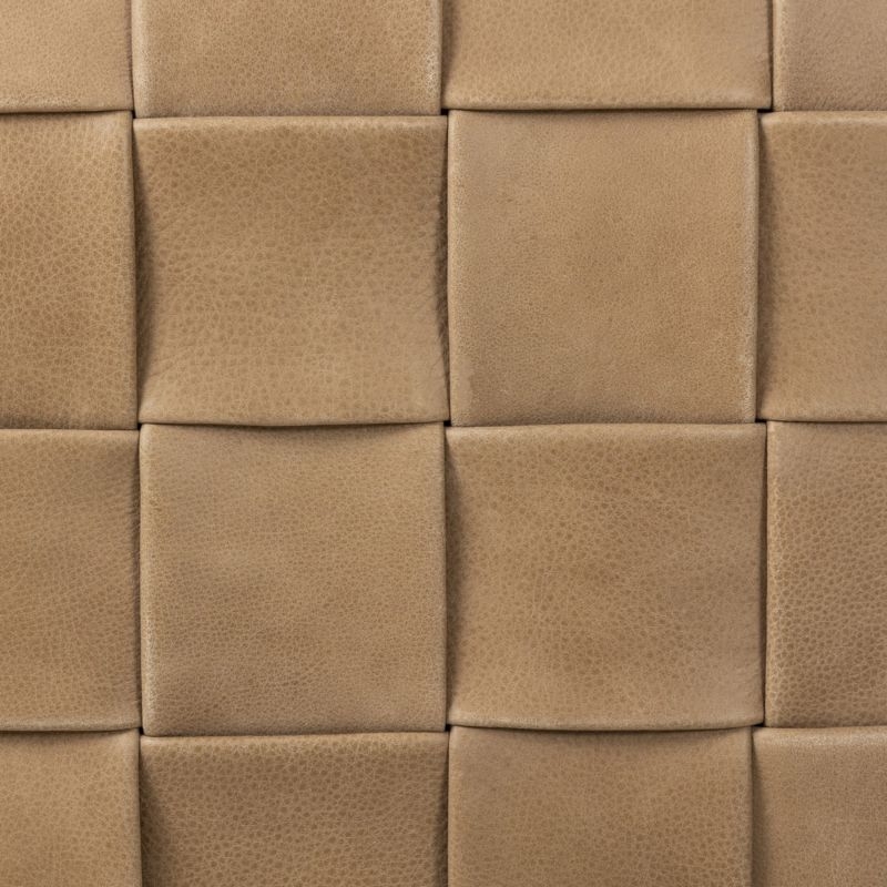 Ronan Leather Ottoman - Image 4