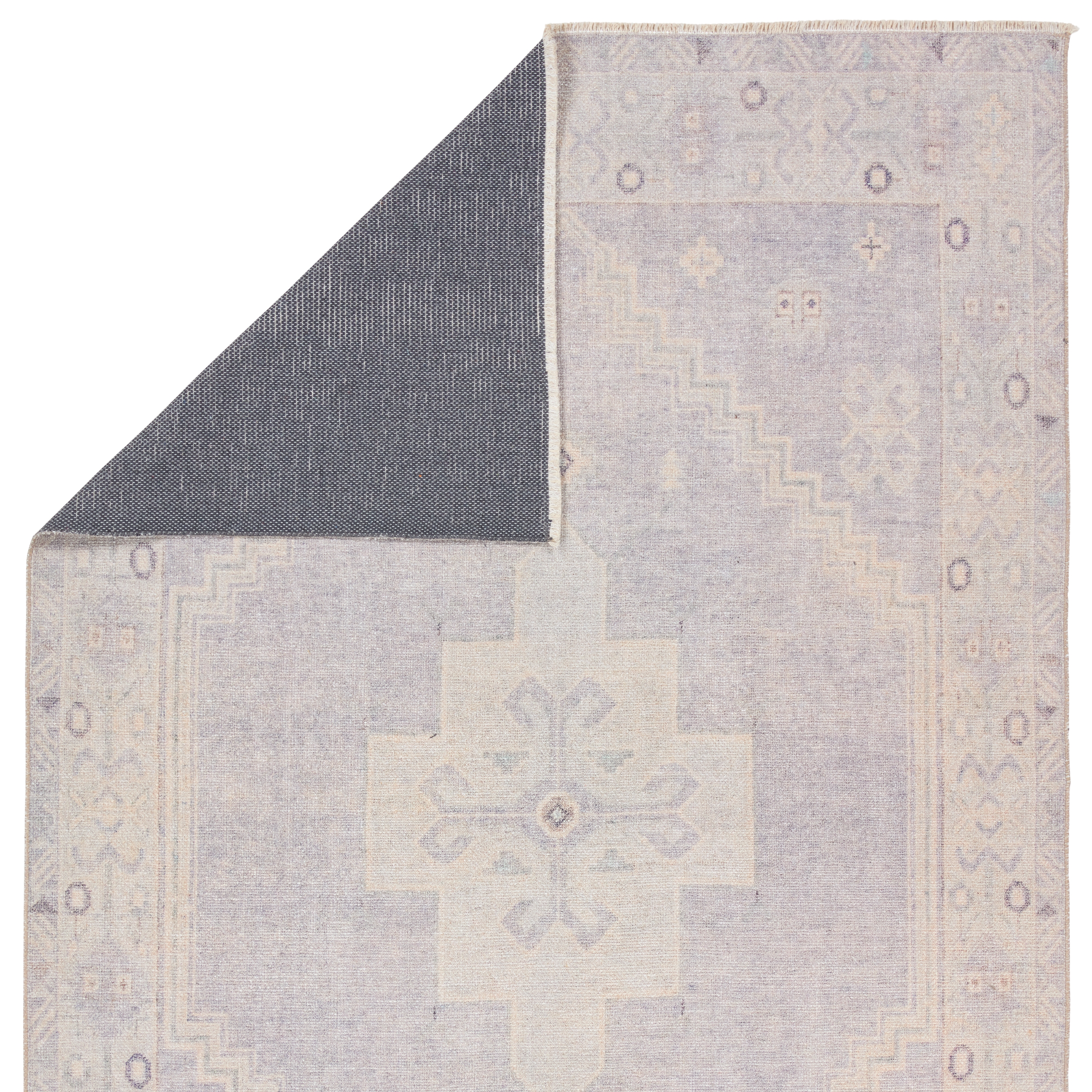 Label J Wrein LML06 Medallion Blue Area Rug (8'6"x11'6") - Image 2