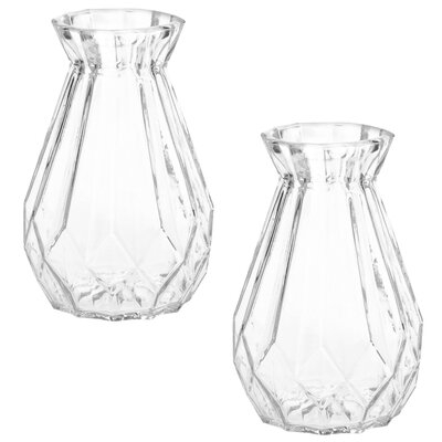 2 Piece Odriscoll Clear Glass Table Vase Set - Image 0