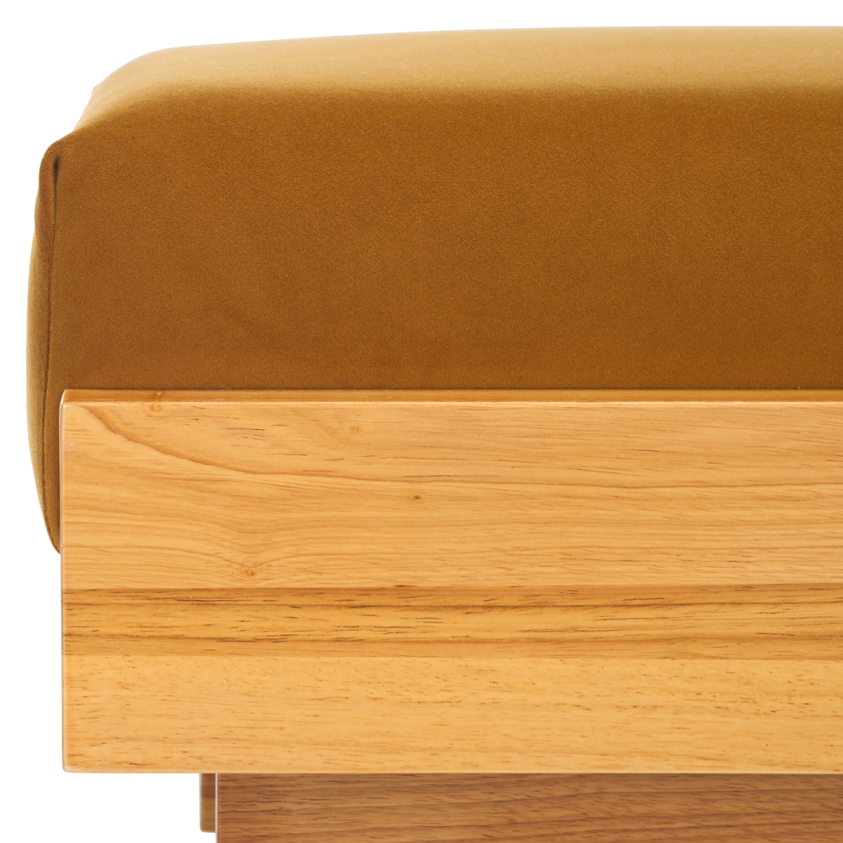 Tarilynn Ottoman - Mustard / Natural - Safavieh - Image 2