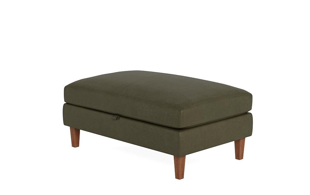Sloan Leather Storage Ottoman - Image 2