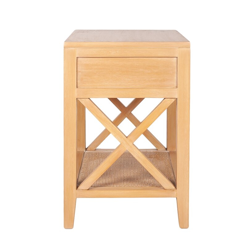 Keira Rattan End Table with Storage - Image 9