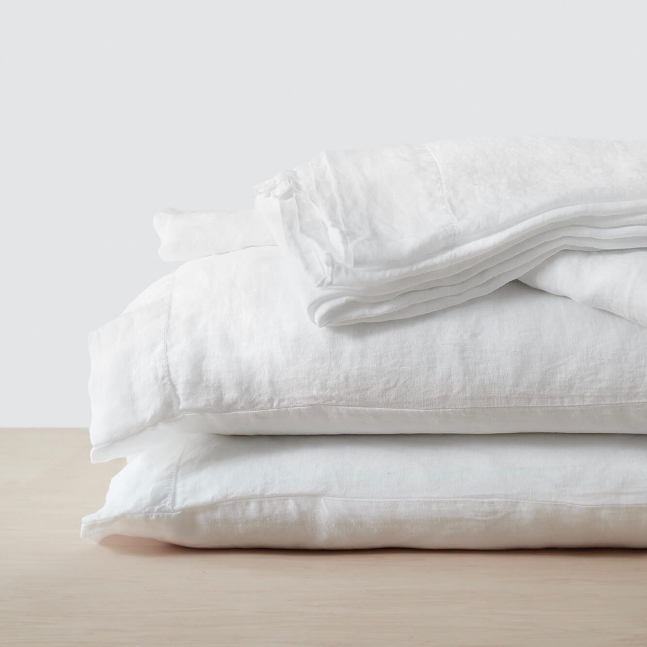 The Citizenry Stonewashed Linen Bed Sheet Set | Queen | Rose - Image 2