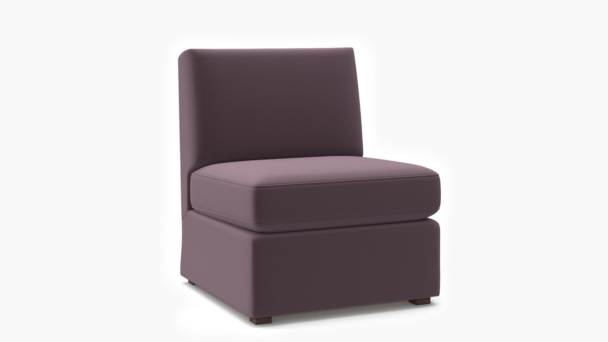 Grande Slipper Chair, Lavender Performance Plush Velvet - Image 1