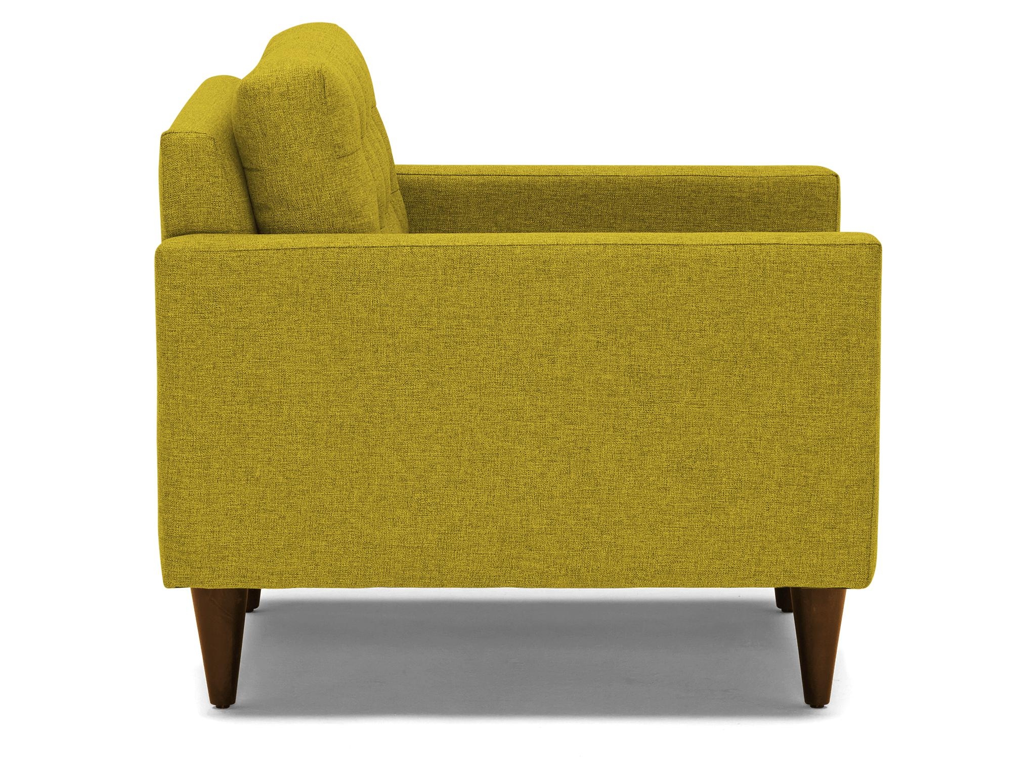 Yellow Eliot Mid Century Modern Chair - Bloke Goldenrod - Mocha - Image 2