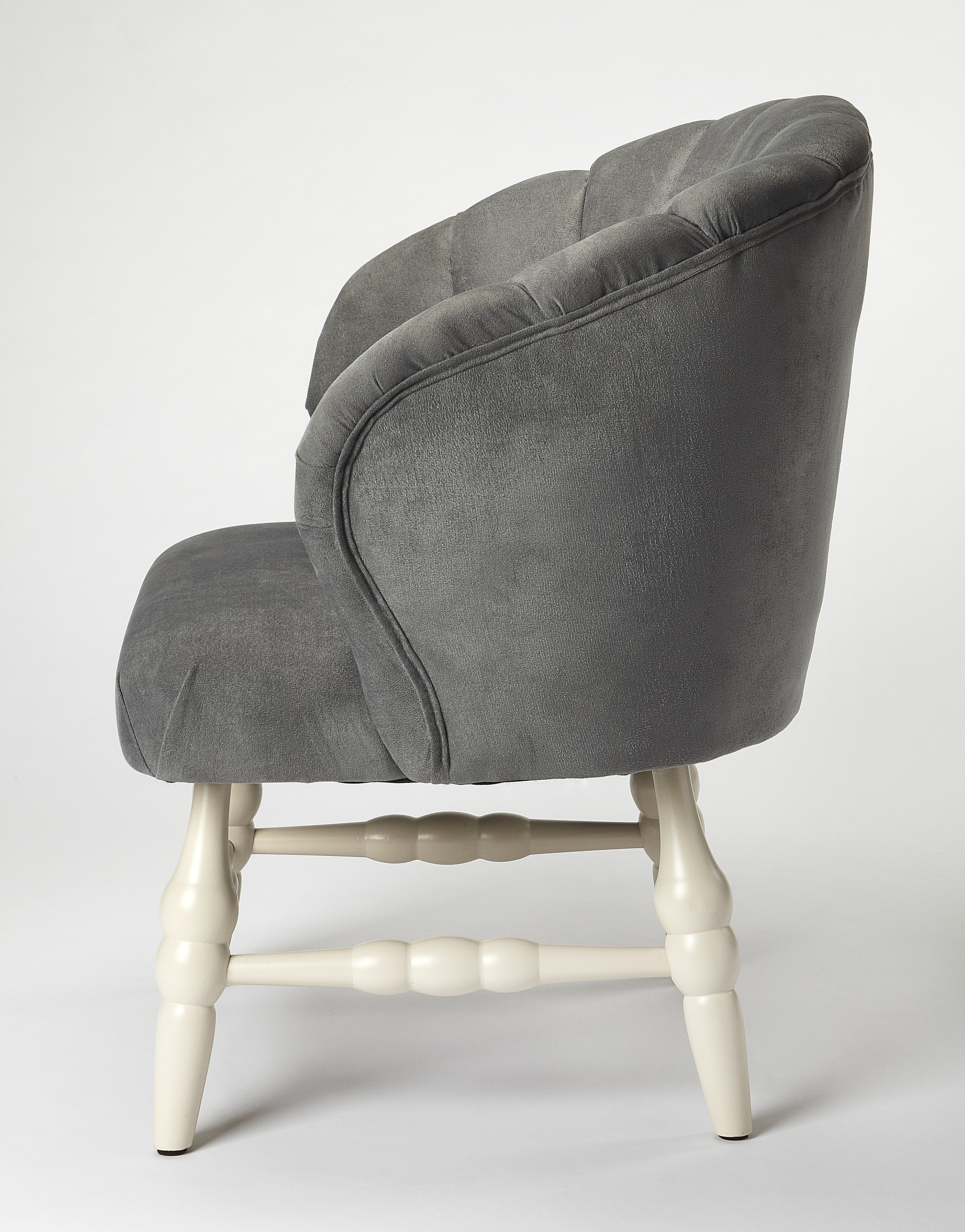 Malcom White Accent Chair - Image 2