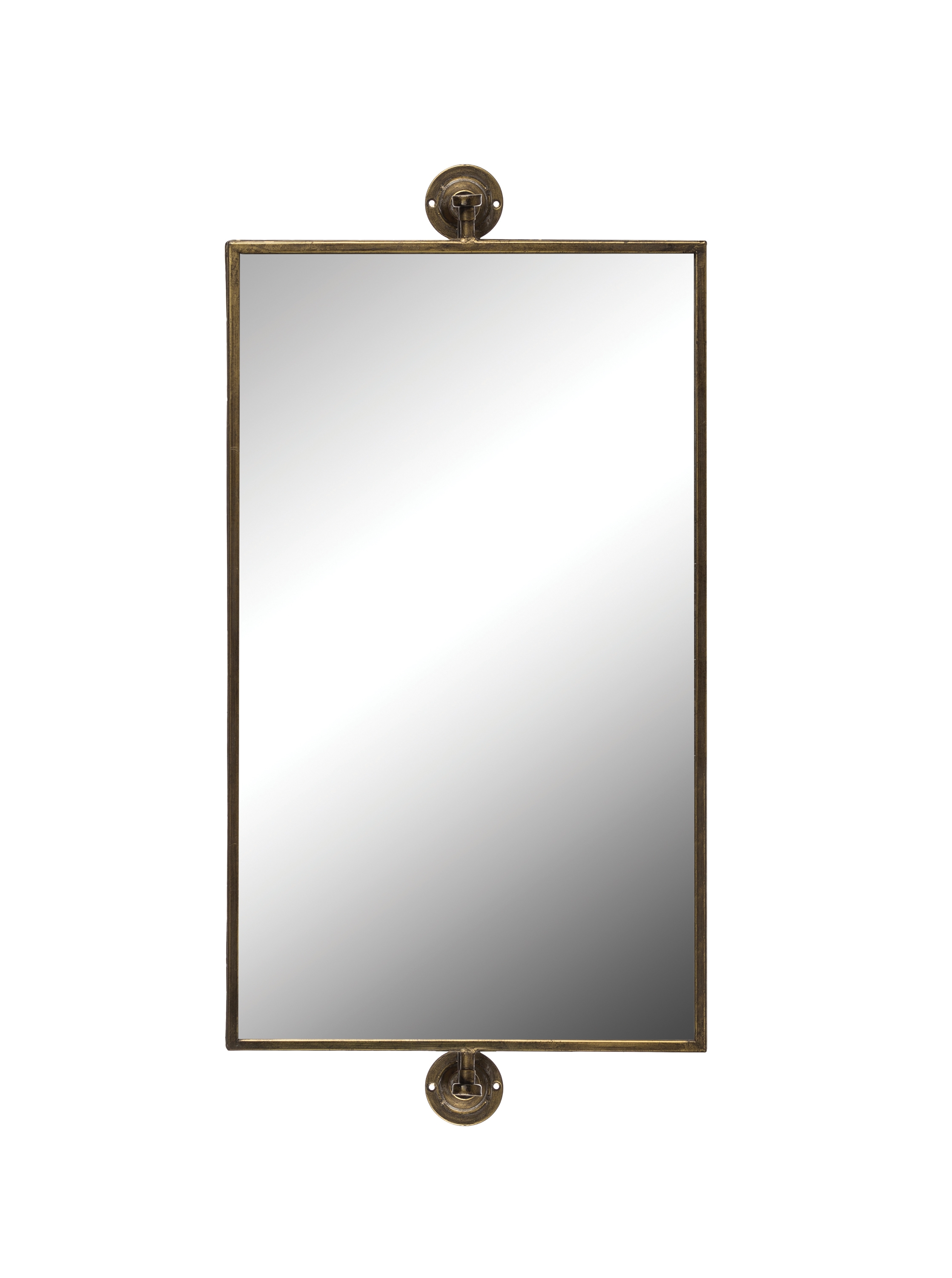 26.5"H Metal Swivel Wall Mirror (Hangs Vertical or Horizontal) - Image 0