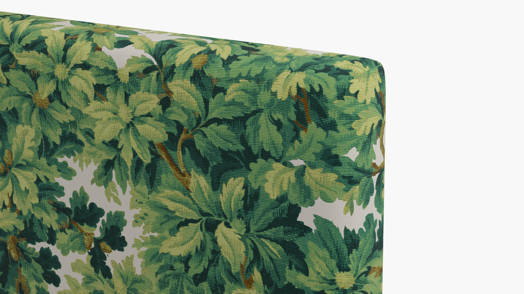 Square Back Headboard, Verdure Bois De Chene, Queen - Image 2