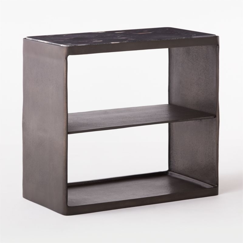 Quarry Black Marble Side Table - Image 2