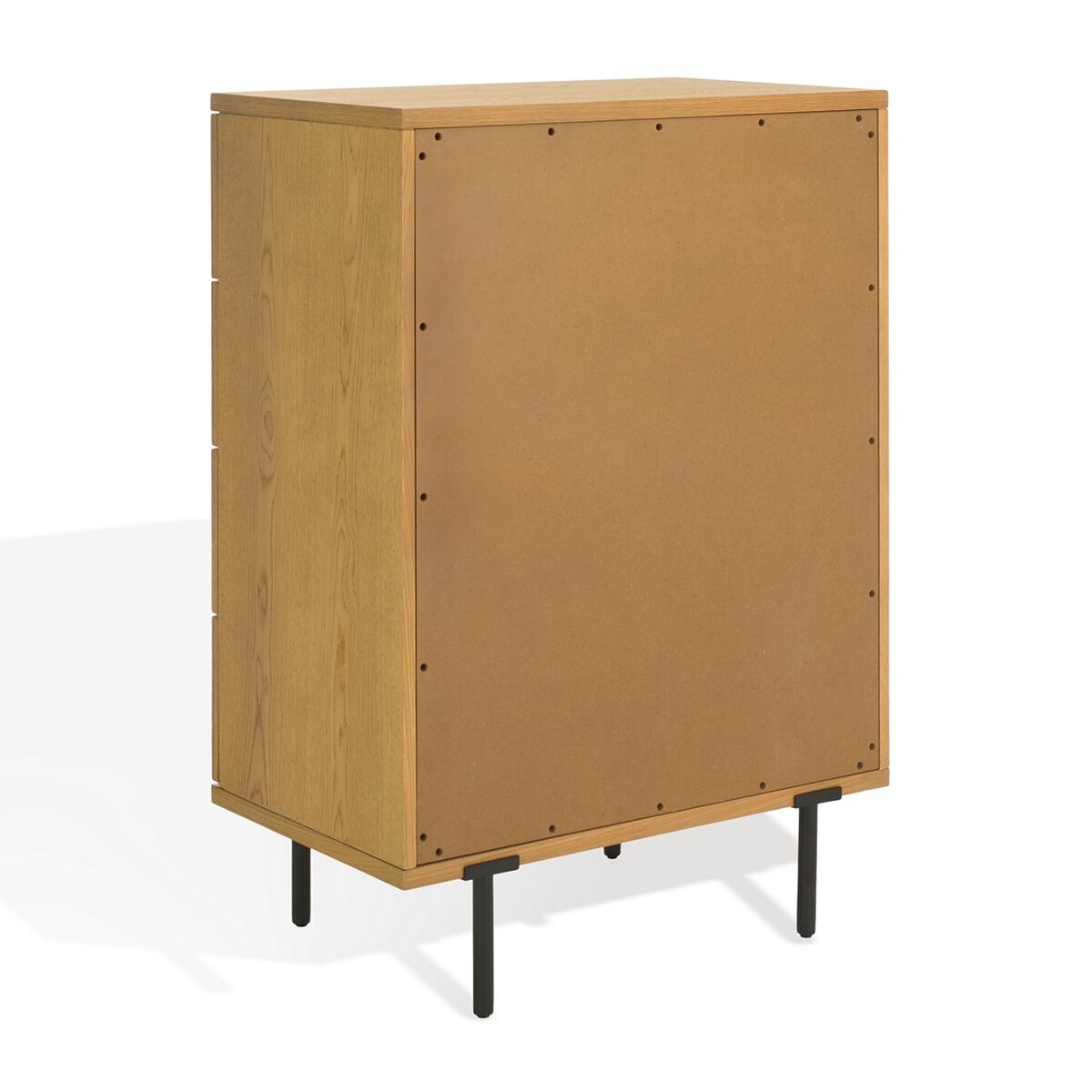 Elizabella 4 Drawer Wood Chest - Oak/Antique Brass - Image 7