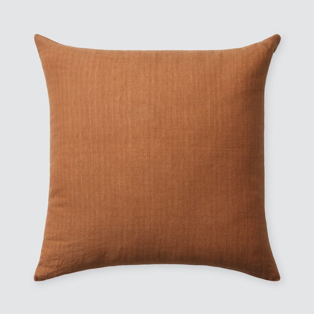 The Citizenry Prisha Linen Pillow | 20" x 20" | Mulberry - Image 11