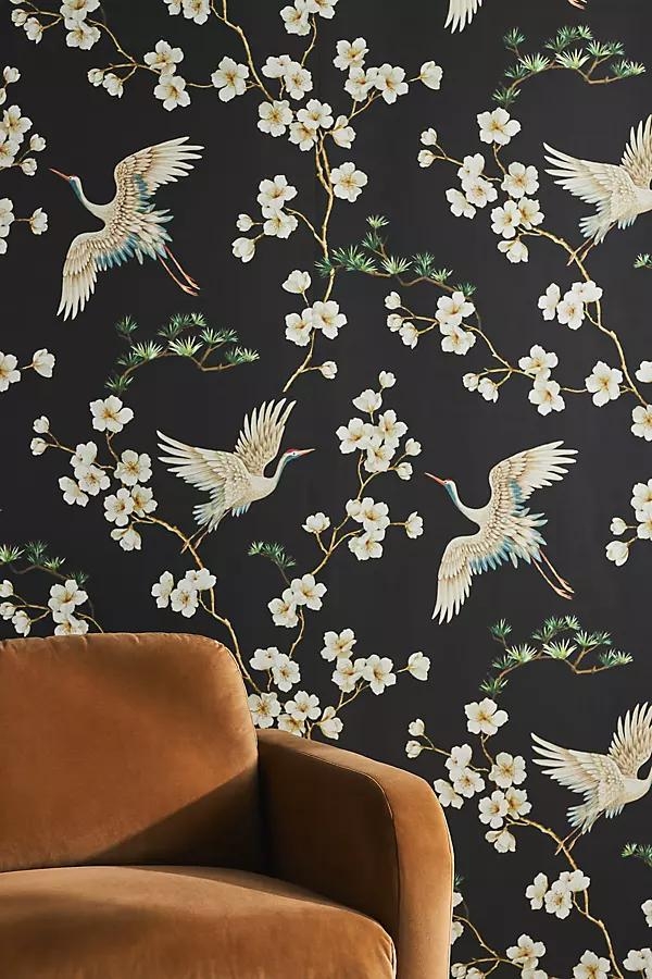 Blossom Bird Floral Trail Wallpaper - Image 0