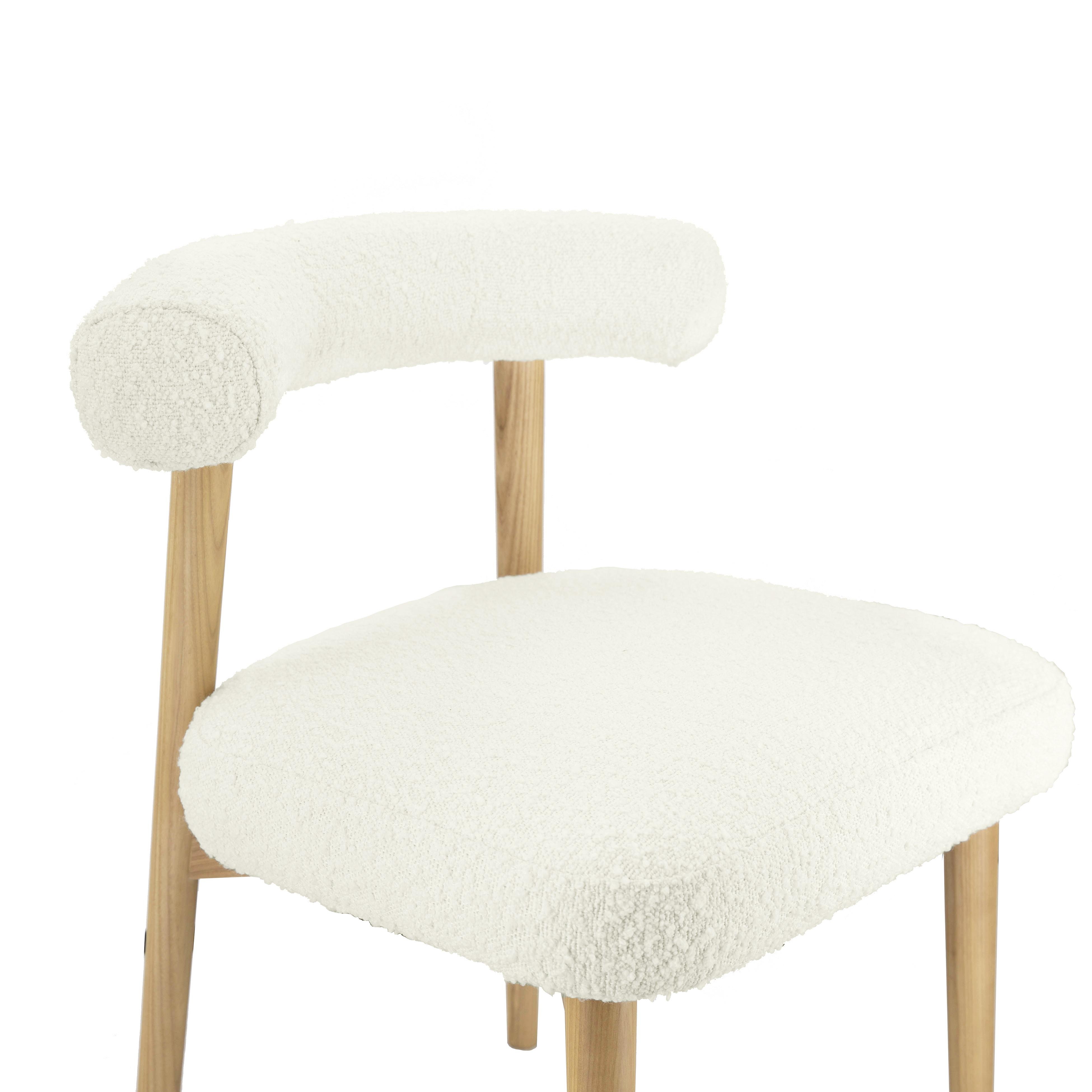 Spara Cream Boucle Side Chair - Image 3