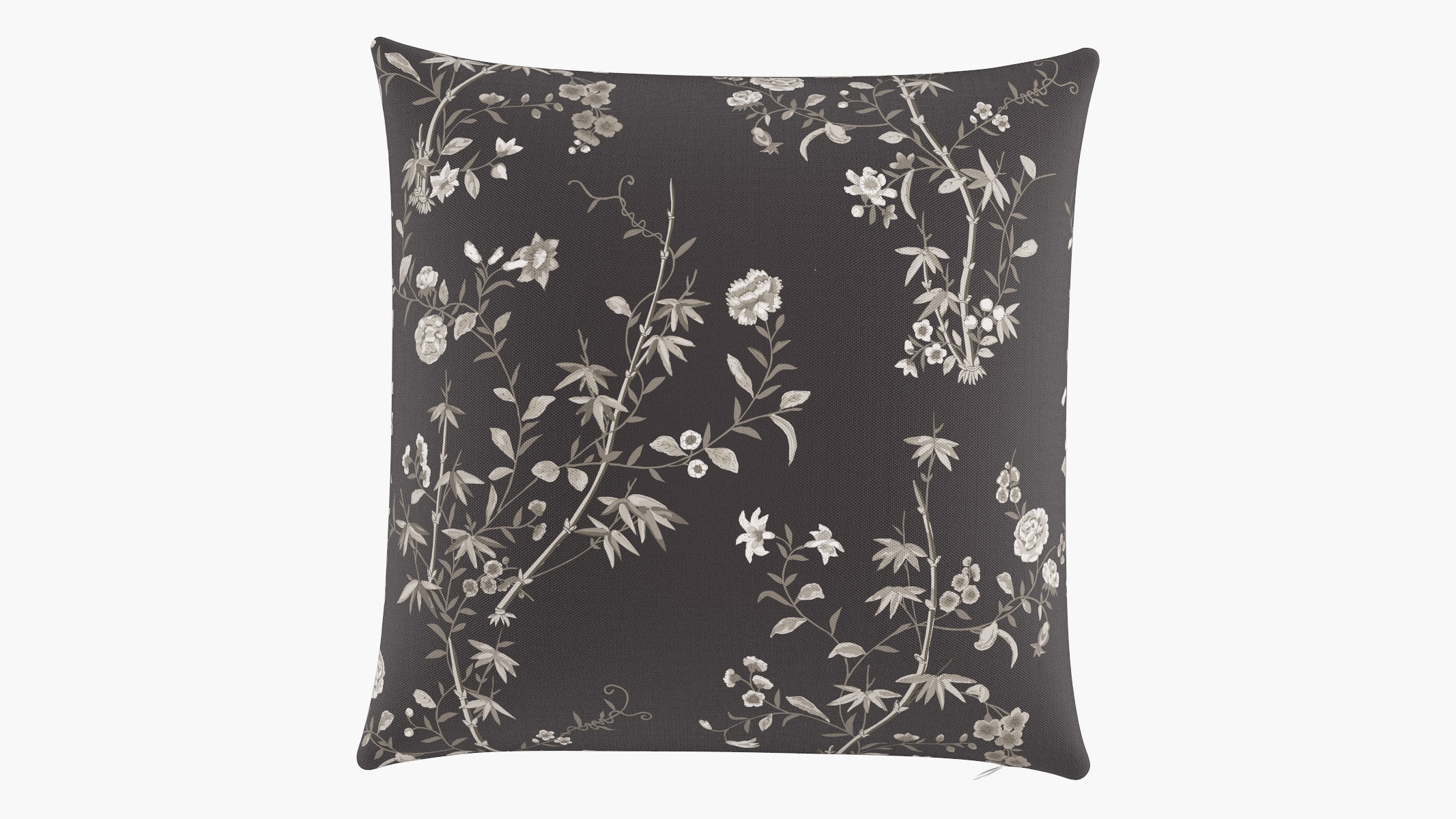 Outdoor 22" Throw Pillow, Black Bamboo Garden, 22" x 22" - Image 0