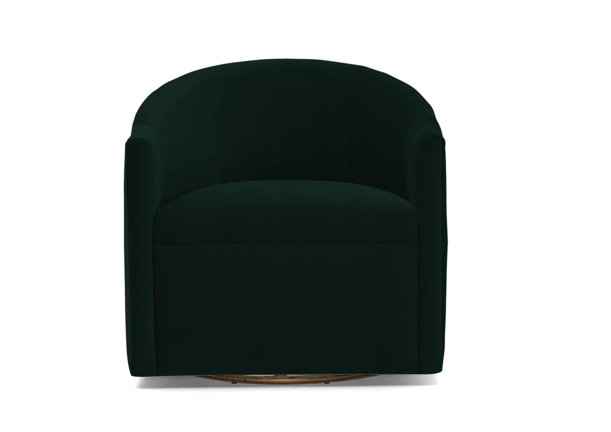 Green Jolie Mid Century Modern Swivel Chair - Royale Evergreen - Image 0