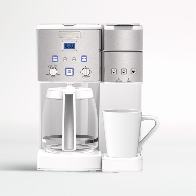 Cuisinart Â® Coffee Center Â® White 12-Cup Coffee Maker and Single-Serve Brewer - Image 0