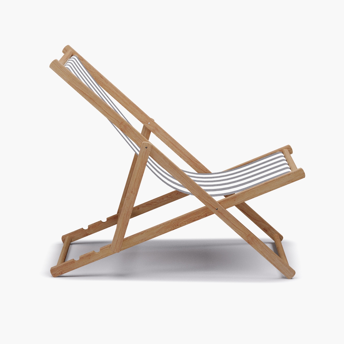 Cabana Chair, Charcoal Cabana Stripe - Image 2