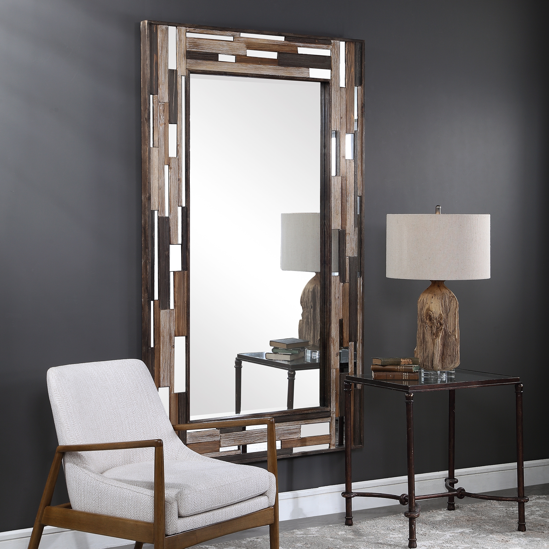Zevon Wooden Mirror - Image 2