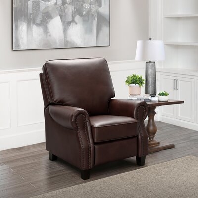 Kairos 35" Wide Leather Match Club Recliner - Image 0