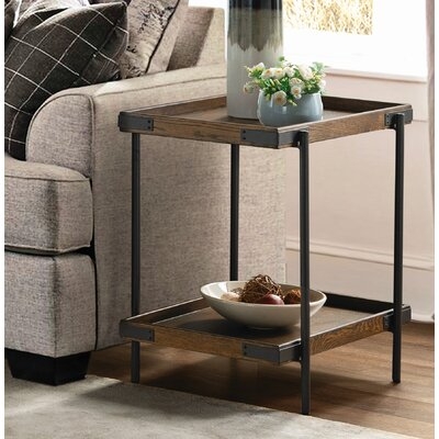 Aquino Tray Top End Table with Storage - Image 0