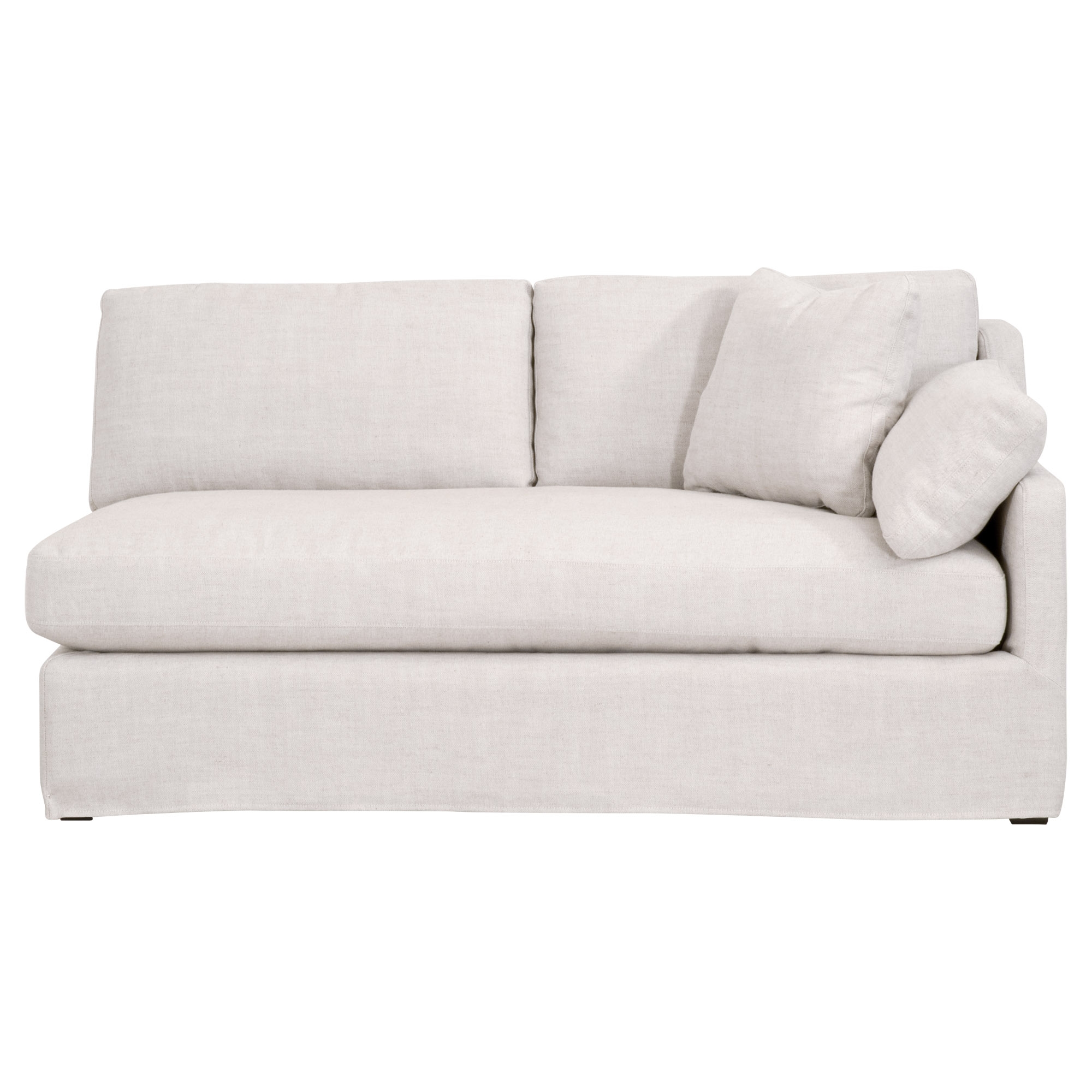 Lena Modular Slope Arm Slipcover 2-Seat Right Arm Sofa - Image 0