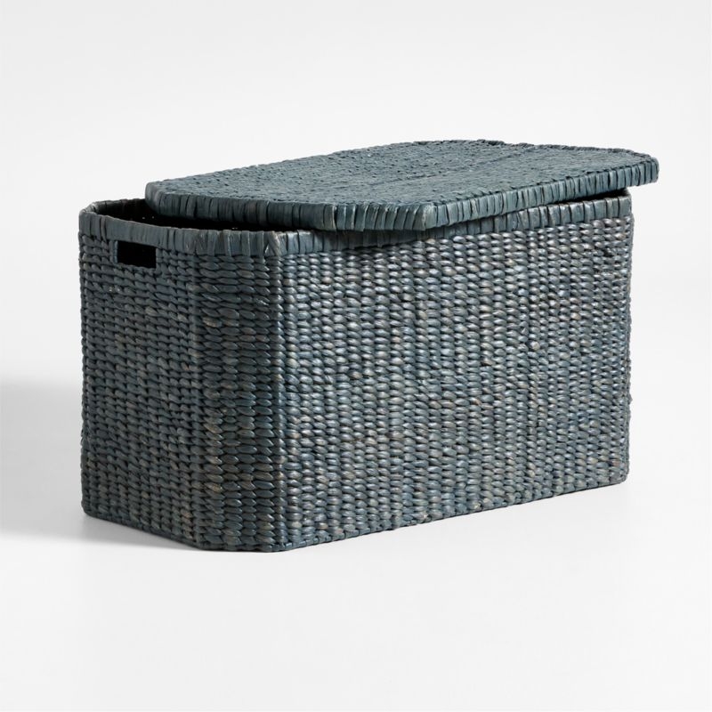 Rudy Rattan Blue Kids Toy Bin by Jake Arnold - Image 6