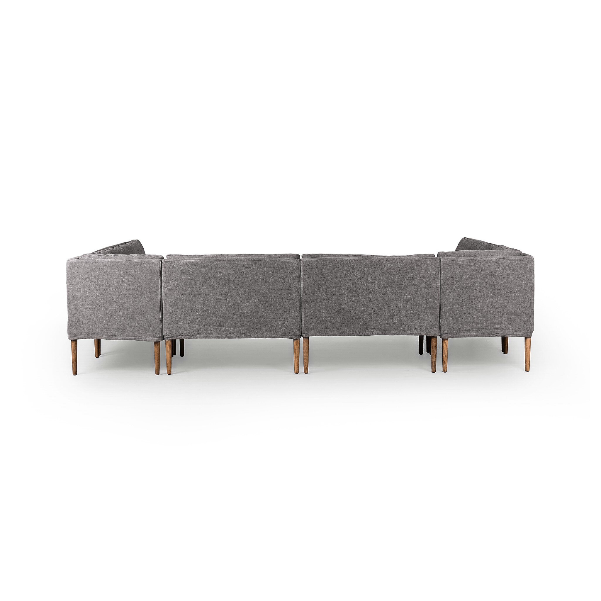 Aurelia Dining Banquette U Shape - Broadway Denim by Amber Lewis x Four Hands - Image 4