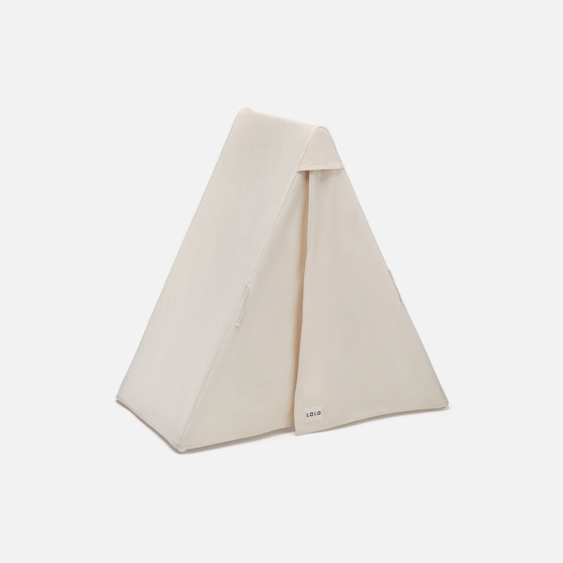 Lalo White Wood and Canvas Toddler Play Tent - Image 6
