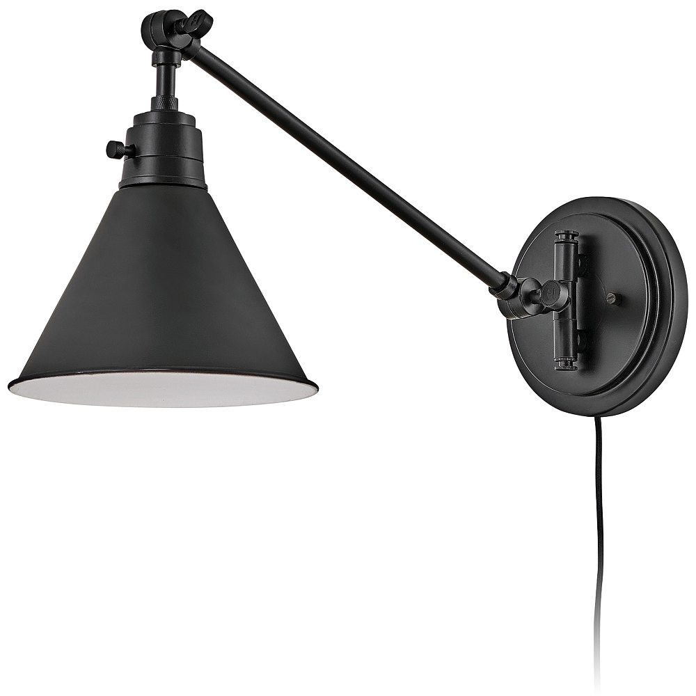 Hinkley Arti Black Adjustable Hardwire Wall Lamp - Style # 78T74 - Image 0