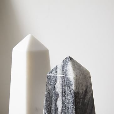 Gideon Obelisks, Small, Gray Marble - Image 1